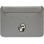 Karl Lagerfeld Saffiano Karl&Choupette case for a 16 laptop - silver - (KF001653-0)