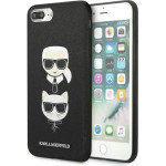 Karl Lagerfeld Saffiano Karl&Choupette Head case for iPhone 7 Plus / iPhone 8 Plus - black - (KF001336-0)