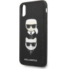 Karl Lagerfeld Saffiano Karl&Choupette Head case for iPhone X/XS - black - (KF001337-0)