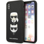 Karl Lagerfeld Saffiano Karl&Choupette Head case for iPhone XS Max - black - (KF001338-0)