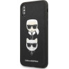 Karl Lagerfeld Saffiano Karl&Choupette Head case for iPhone XS Max - black - (KF001338-0)