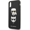 Karl Lagerfeld Saffiano Karl&Choupette Head case for iPhone XS Max - black - (KF001338-0)
