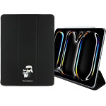 Karl Lagerfeld Saffiano Magnetic Karl & Choupette iPad Pro 13 2024 Book Cover Case - Black - (KF002509-0)