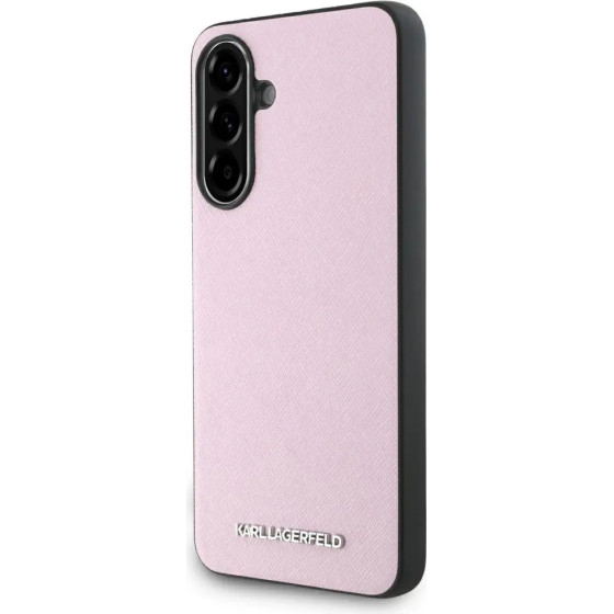 Karl Lagerfeld Saffiano Metal Logo Case for Samsung Galaxy A56 - Pink - (KF002578-0)