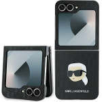 Karl Lagerfeld Saffiano Monogram Case for Samsung Galaxy Z Flip 6 - Black - (KF002199-0)