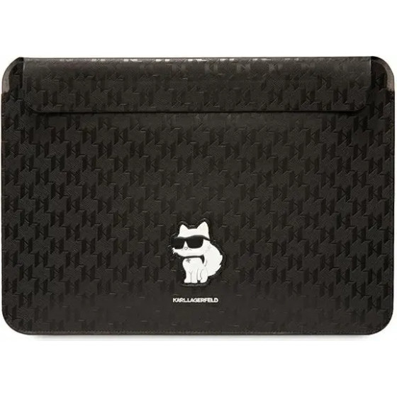 Karl Lagerfeld Saffiano Monogram Choupette case for a 14 laptop - black - (KF001673-0)