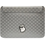 Karl Lagerfeld Saffiano Monogram Choupette case for a 14 laptop - silver - (KF001675-0)