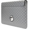 Karl Lagerfeld Saffiano Monogram Choupette case for a 14 laptop - silver - (KF001675-0)