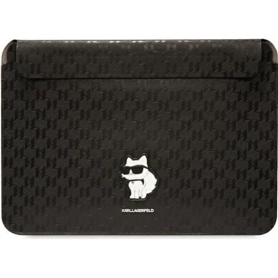 Karl Lagerfeld Saffiano Monogram Choupette case for a 16 laptop - black - (KF001674-0)