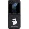 Karl Lagerfeld Saffiano Monogram Choupette Pin case for Samsung Galaxy Z Flip 5 - black - (KF001931-0)