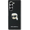 Karl Lagerfeld Saffiano Monogram Head Pin Case for Samsung Galaxy Z Fold 6 - Black - (KF002202-0)