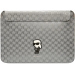 Karl Lagerfeld Saffiano Monogram Ikonik case for a 14 laptop - silver - (KF001672-0)