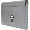 Karl Lagerfeld Saffiano Monogram Ikonik case for a 14 laptop - silver - (KF001672-0)