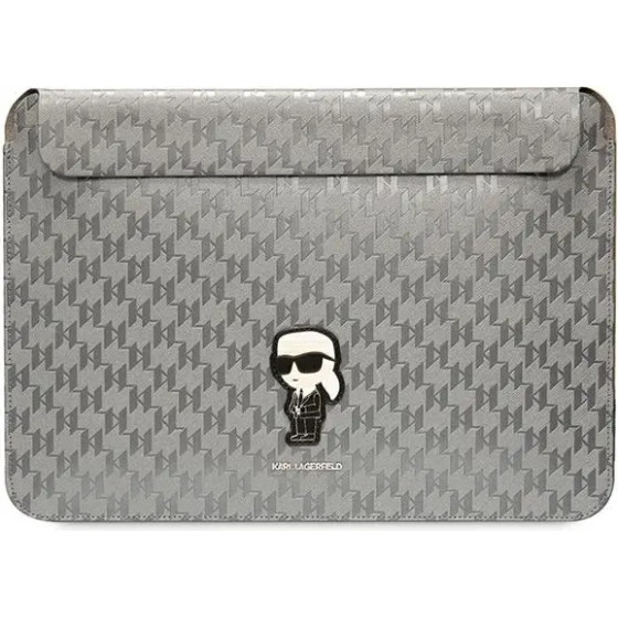 Karl Lagerfeld Saffiano Monogram Ikonik case for a 14 laptop - silver - (KF001672-0)
