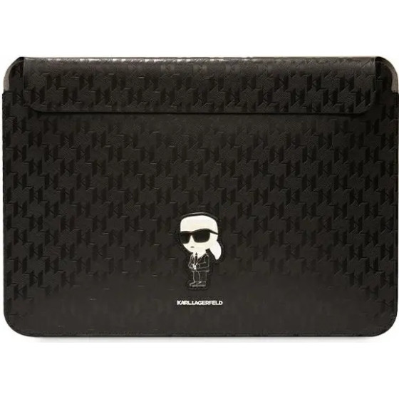 Karl Lagerfeld Saffiano Monogram Ikonik case for a 16 laptop - black - (KF001671-0)