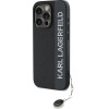 Karl Lagerfeld Saffiano Rhinestones & Charm case for iPhone 15 Pro - black - (KF002062-0)