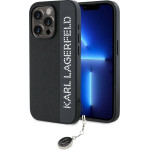 Karl Lagerfeld Saffiano Rhinestones & Charm case for iPhone 15 Pro Max - black - (KF002063-0)