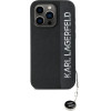Karl Lagerfeld Saffiano Rhinestones & Charm case for iPhone 15 Pro Max - black - (KF002063-0)