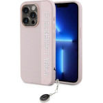 Karl Lagerfeld Saffiano Rhinestones & Charm case for iPhone 15 Pro Max - pink - (KF002066-0)