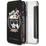Karl Lagerfeld Signature Glitter iPhone X/Xs Case - Black - (KF001300-0)