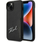 Karl Lagerfeld Signature Logo Cardslot case for iPhone 14 Plus - black - (KF001226-0)