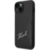 Karl Lagerfeld Signature Logo Cardslot case for iPhone 14 Plus - black - (KF001226-0)