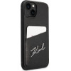 Karl Lagerfeld Signature Logo Cardslot case for iPhone 14 Plus - black - (KF001226-0)