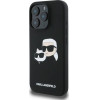 Karl Lagerfeld Silicone Case Heads Print MagSafe for iPhone 16 Pro - Black - (KF002227-0)