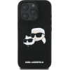 Karl Lagerfeld Silicone Case Heads Print MagSafe for iPhone 16 Pro - Black - (KF002227-0)