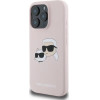 Karl Lagerfeld Silicone Case Heads Print MagSafe for iPhone 16 Pro - Pink - (KF002231-0)
