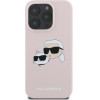 Karl Lagerfeld Silicone Case Heads Print MagSafe for iPhone 16 Pro - Pink - (KF002231-0)