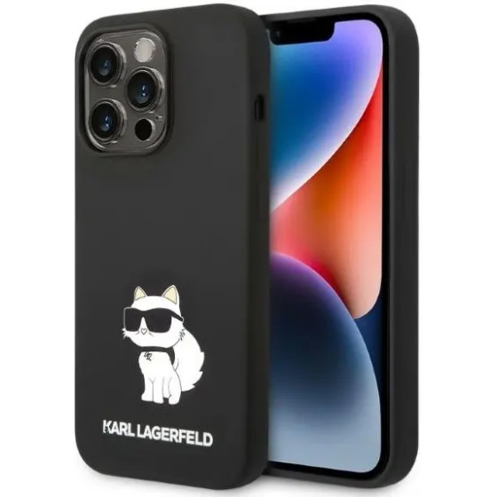 Karl Lagerfeld Silicone Choupette case for iPhone 14 Pro Max - black - (KF001388-0)