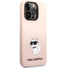 Karl Lagerfeld Silicone Choupette case for iPhone 14 Pro Max - pink - (KF001389-0)
