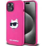 Karl Lagerfeld Silicone Choupette Head MagSafe Case for iPhone 15 Plus / 14 Plus - Pink - (KF002094-0)