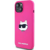 Karl Lagerfeld Silicone Choupette Head MagSafe Case for iPhone 15 Plus / 14 Plus - Pink - (KF002094-0)