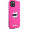 Karl Lagerfeld Silicone Choupette Head MagSafe Case for iPhone 15 Plus / 14 Plus - Pink - (KF002094-0)