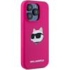 Karl Lagerfeld Silicone Choupette Head MagSafe case for iPhone 15 Pro Max - pink - (KF002096-0)
