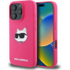 Karl Lagerfeld Silicone Choupette Head Print MagSafe iPhone 16 Pro Max Case - Fuchsia - (KF002240-0)
