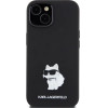 Karl Lagerfeld Silicone Choupette Metal Pin case for iPhone 15 Plus / 14 Plus - black - (KF001880-0)