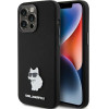 Karl Lagerfeld Silicone Choupette Metal Pin case for iPhone 15 Pro Max - black - (KF001882-0)