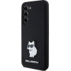 Karl Lagerfeld Silicone Choupette Metal Pin case for Samsung Galaxy S23 - black - (KF001992-0)