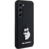 Karl Lagerfeld Silicone Choupette Metal Pin case for Samsung Galaxy S23 - black - (KF001992-0)