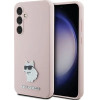 Karl Lagerfeld Silicone Choupette Metal Pin case for Samsung Galaxy S23 FE - pink - (KF001928-0)