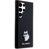 Karl Lagerfeld Silicone Choupette Metal Pin case for Samsung Galaxy S23 Ultra - black - (KF001994-0)