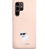 Karl Lagerfeld Silicone Choupette Metal Pin case for Samsung Galaxy S23 Ultra - pink - (KF002001-0)