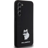 Karl Lagerfeld Silicone Choupette Metal Pin case for Samsung Galaxy S23+ - black - (KF001993-0)
