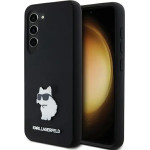 Karl Lagerfeld Silicone Choupette Metal Pin case for Samsung Galaxy S24 - black - (KF002011-0)