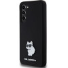 Karl Lagerfeld Silicone Choupette Metal Pin case for Samsung Galaxy S24+ - black - (KF002012-0)