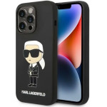 Karl Lagerfeld Silicone Ikonik case for iPhone 14 Pro - black - (KF001376-0)