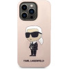 Karl Lagerfeld Silicone Ikonik case for iPhone 14 Pro Max - pink - (KF001380-0)